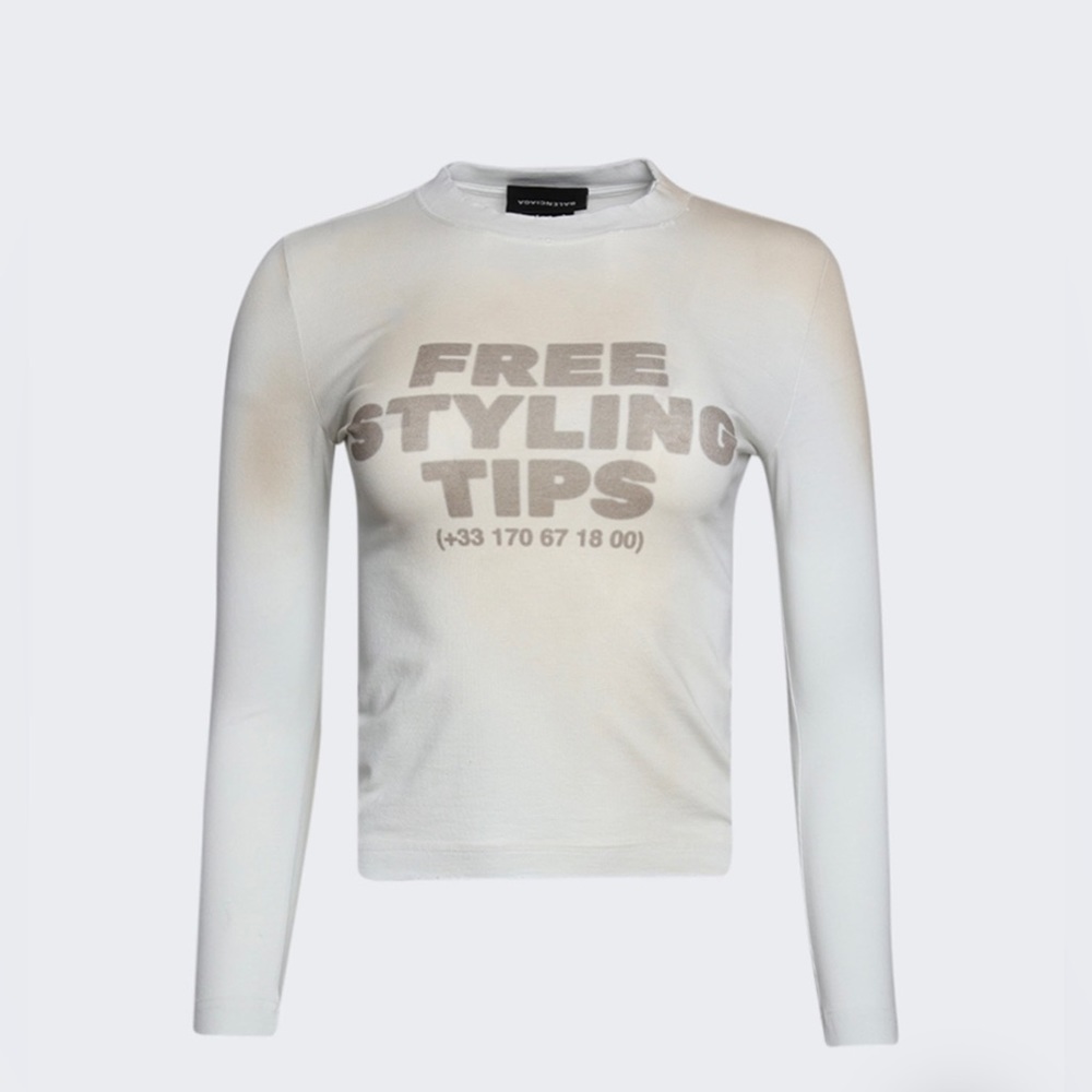 Balenciaga Free styling tips graphic T-Shirt